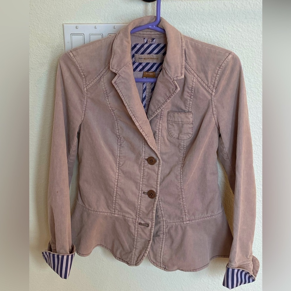 Anthropologie Pilcro and the Letterpress corduroy blazer